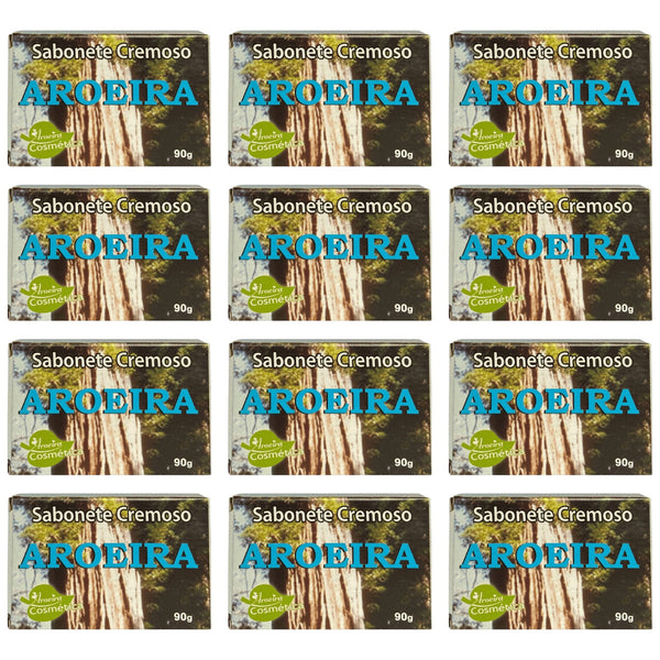 KIT 12 UND Sabão em barra Aroeira Cosmética de 90 g pacote x 12
