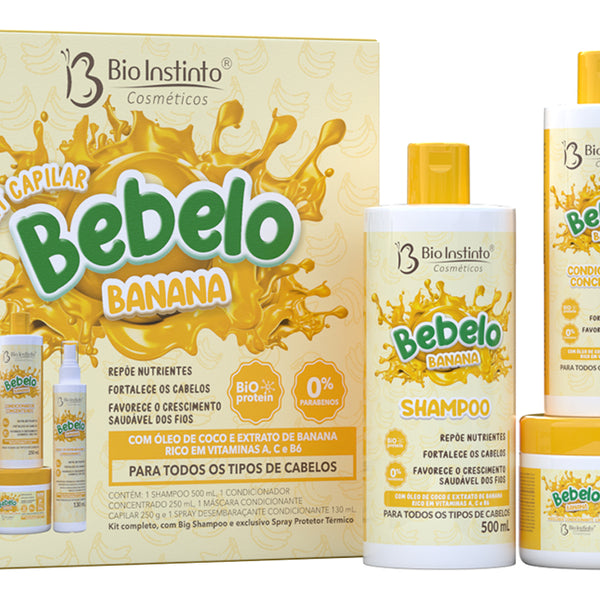 Kit Capilar Bebelo Banana Bio Instinto 4 Itens