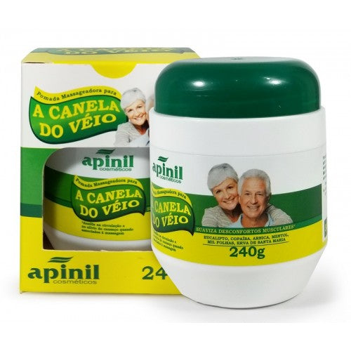 Pomada Massageadora a Canela Do Veio pote 240gr Apinil