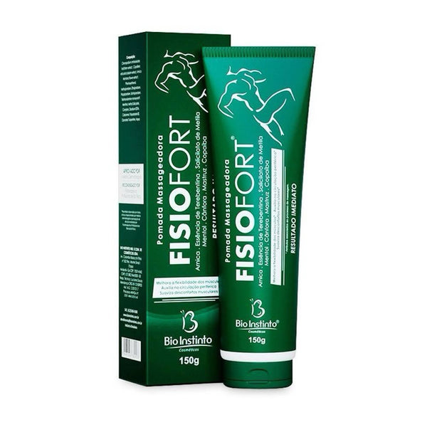 Pomada massageadora desodorante Fisiofort 150g Bio instinto academia,dores musculares,treino