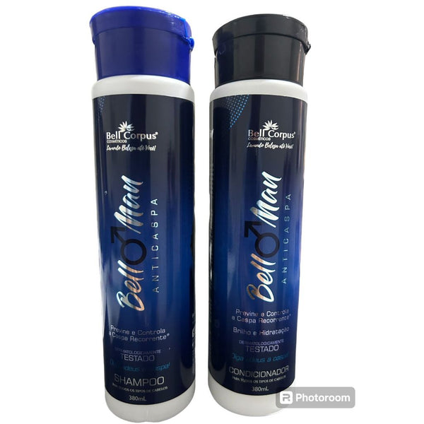 ANTI CASPA BELL MAN 01 Shampoo e 01 Condicionador - BELL CORPUS