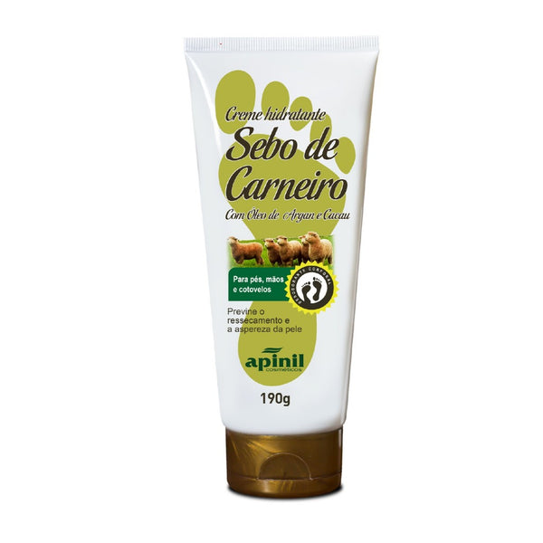 Creme Hidratante Sebo de Carneiro Com Óleo de Argan Apinil 190g - Promoção