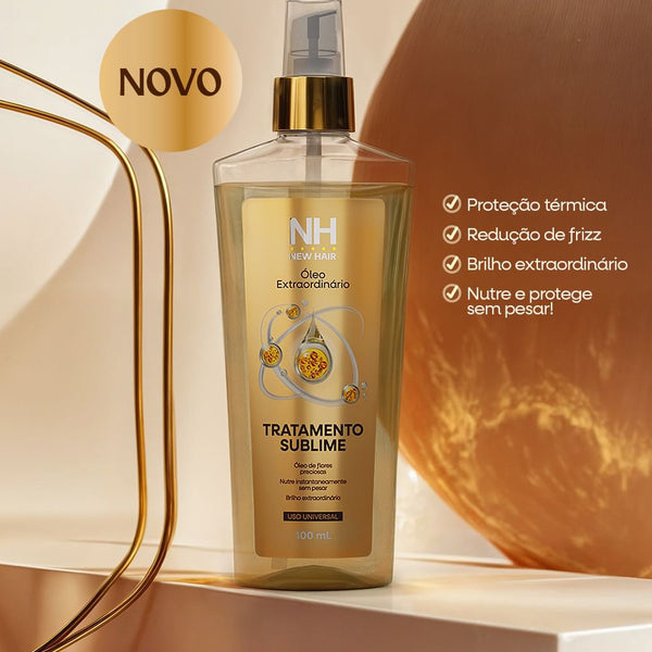 Óleo Extraordinário - Tratamento Sublime 100ml NEW HAIR | Hidrata, nutre e finaliza