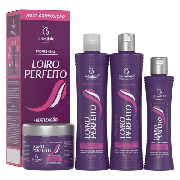 Kit Capilar Loiro Perfeito Bio Instinto - 4 Itens