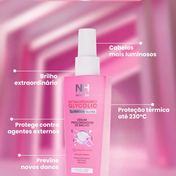 Sérum Capilar Glycolic 100ml New Hair | Sérum para cabelo, Reconstrução e Proteção