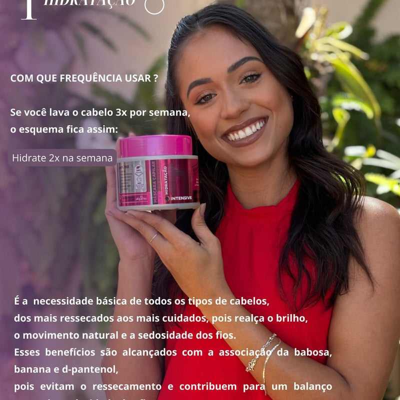 Kit Cronograma Capilar Hidratação Nutrição Reconstrução