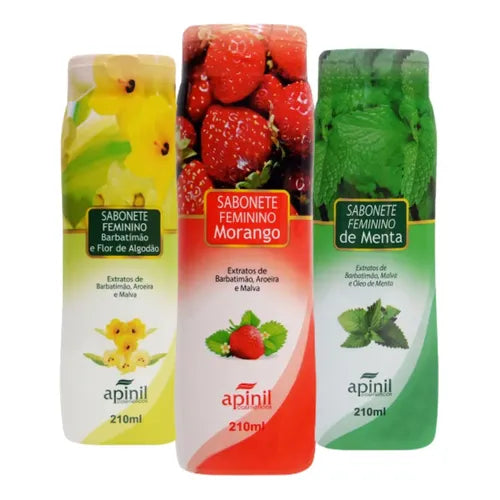 KIT COM 3 SABONETES INTIMOS