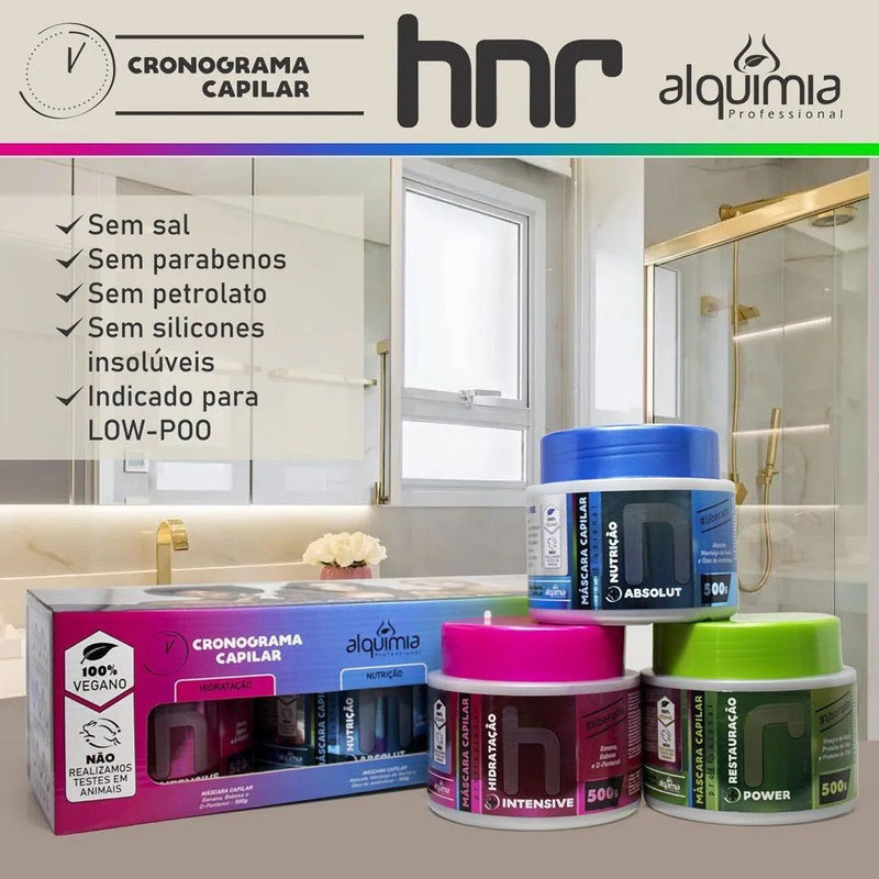 Kit Cronograma Capilar Hidratação Nutrição Reconstrução