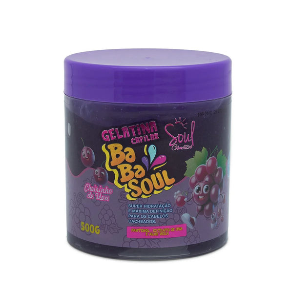 Gelatina Capilar Baba Soul 500g  Soul Cosméticos Uva