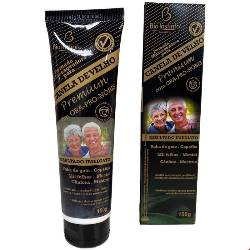 Pomada Massageadora Canela De Velho Premium 150g - Bio Instinto