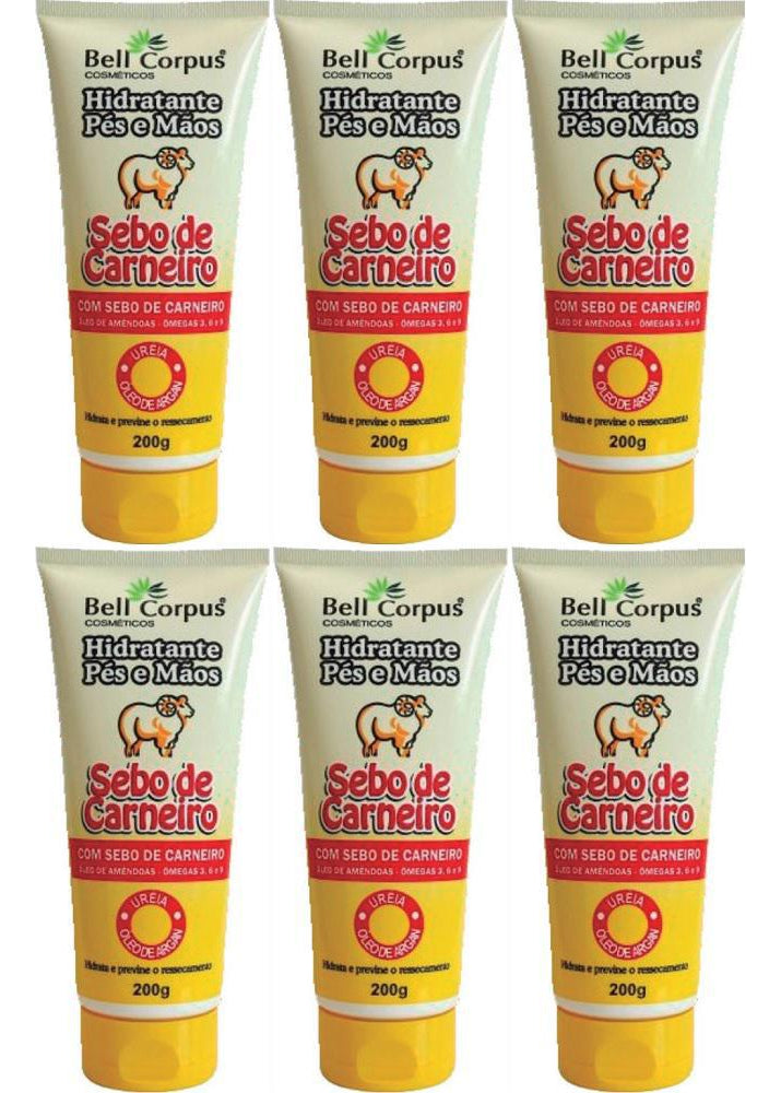 Creme Hidratante Pés E Mãos Sebo De Carneiro 200g