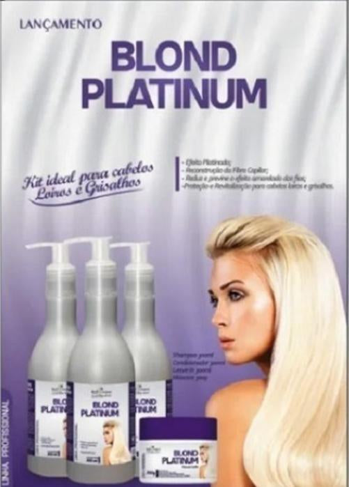 Kit Capilar Matizador Blond Platinum 4 Peças Bell Corpus
