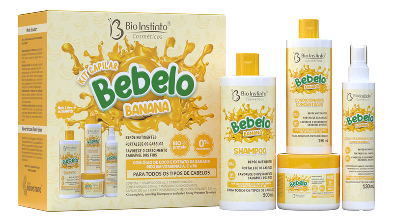 Kit Capilar Bebelo Banana Bio Instinto 4 Itens