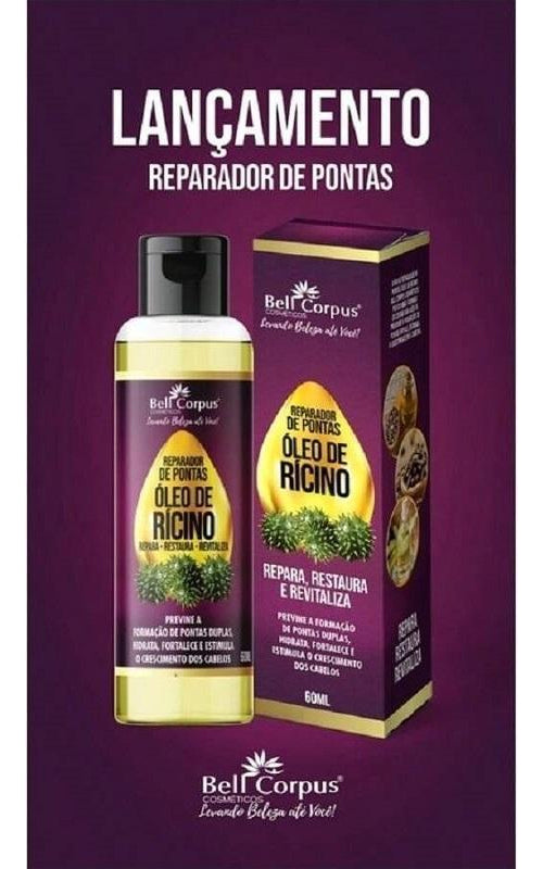 Tratamento Capilar Reparador De Pontas Óleo De Rícino