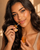 Lip Gloss Honey Kiss Miamake Chaveiro Hidratante Cheiro de Mel Formato Colmeia