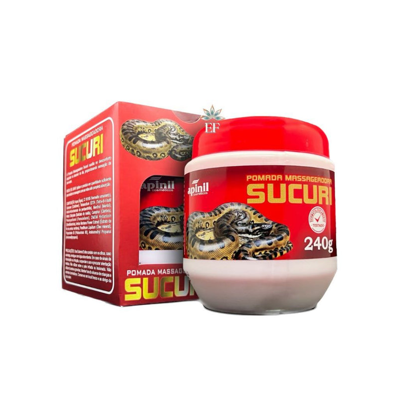 Pomada Massageadora Sucuri 240g Apinil Cosméticos