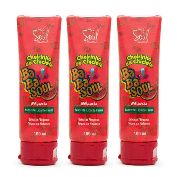 Sabonete Facial Soul Cosméticos Cheirinho de Melancia 100ml