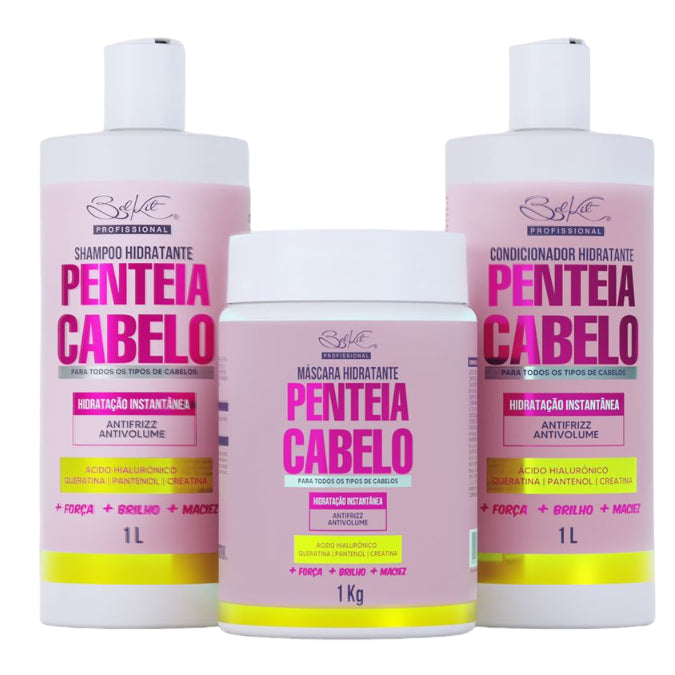 Kit Penteia Cabelo Hidratação Instantânea (3 Und) - 1 kg BelKit