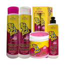 Kit Capilar Completo Cheirinho de Chiclete - Shampoo, Condicionador, Máscara e Finalizador