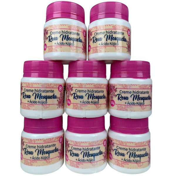 KIT COM 12 UND Creme Rosa Mosqueta Anti-Envelhecimento Estrias Atenua Rugas  Baruc