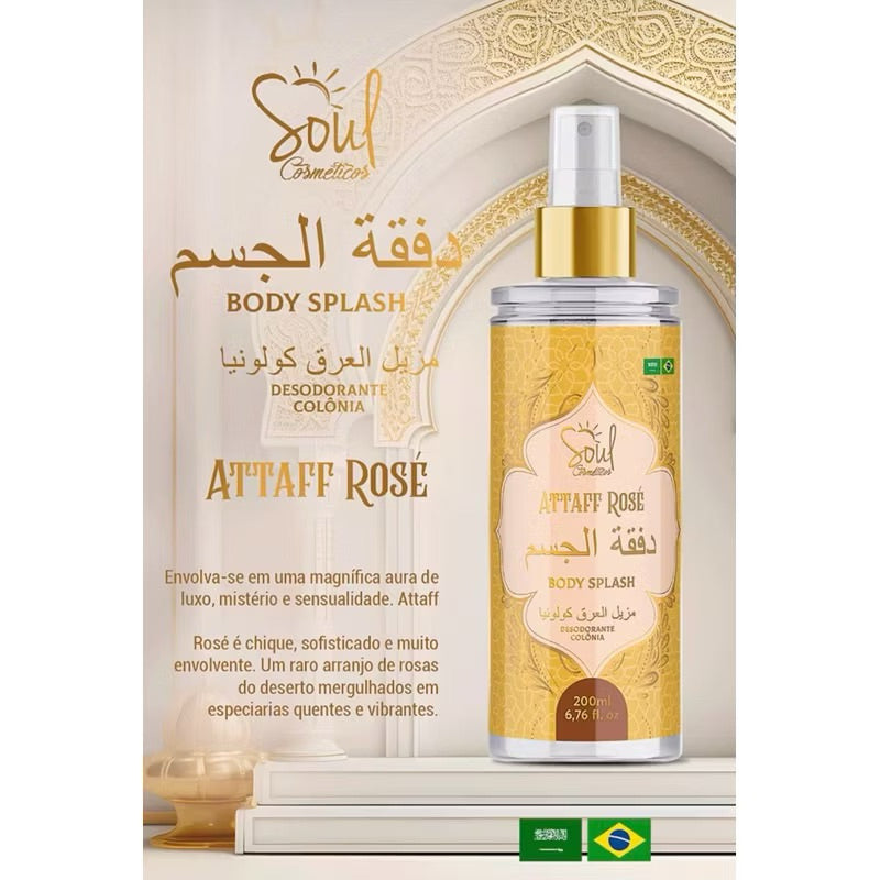 Body Splash Soul Fragancias Árabes Perfume árabe alta fixação e projeção Virgínia