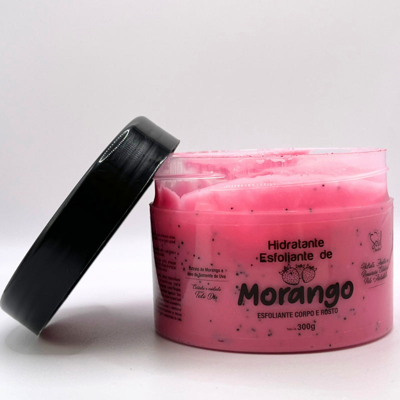 Esfoliante Hidratante Corporal Soul Feminino Frutas Cheirosas 300g - Morango, Rosa Mosqueta, Pitaya e Kiwi