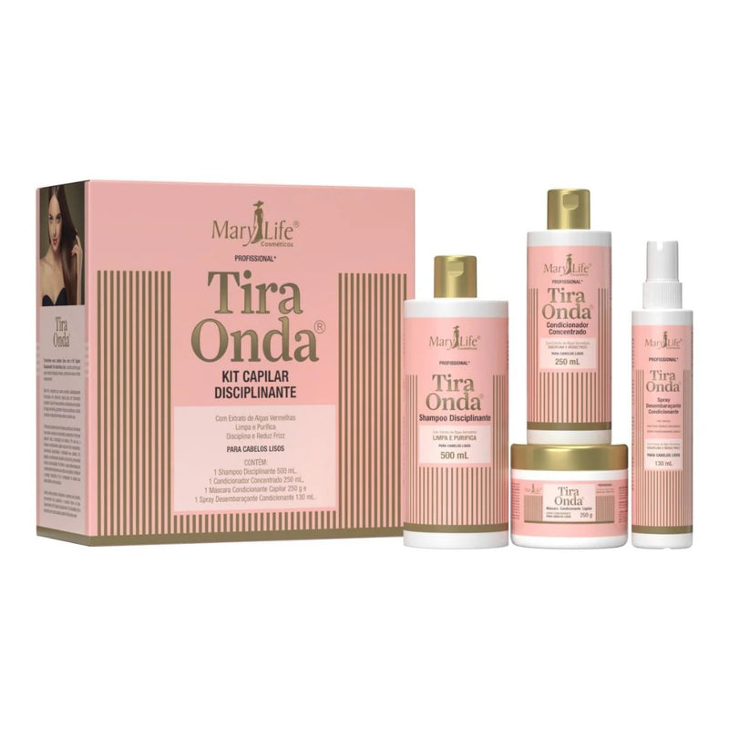 Kit Capilar Tira Onda Mary Life 4 Itens