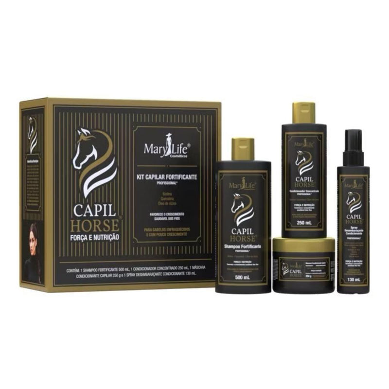 Kit Capilar fortificante CAPIL HORSE com 4 itens -  Mary Life