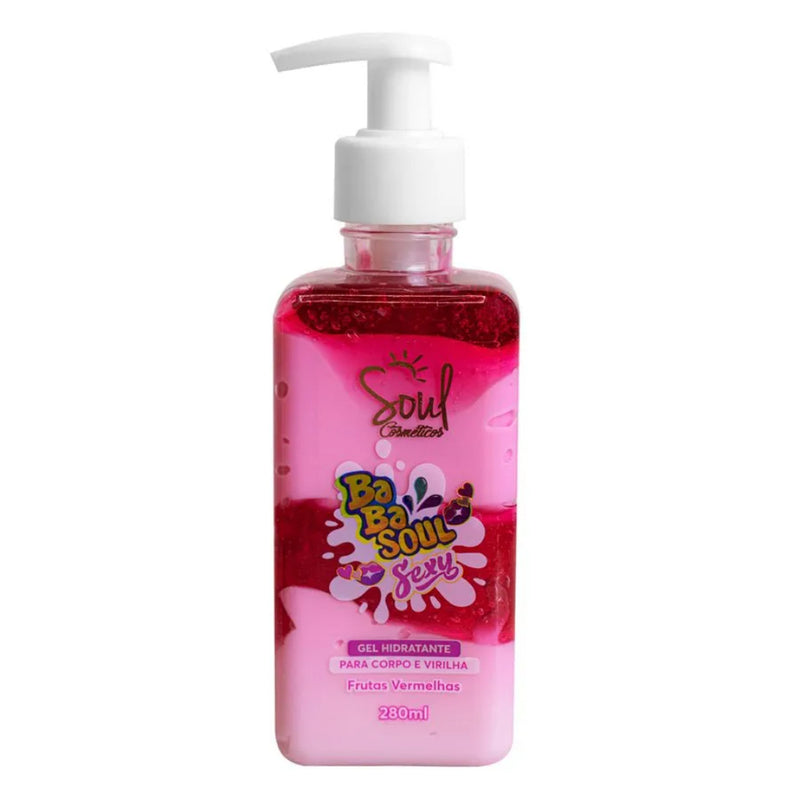 GEL Hidratante BEIJÁVEL CORPORAL VIRILHA BABASOUL FRUTAS VERMELHAS SEXY SOUL 280ML