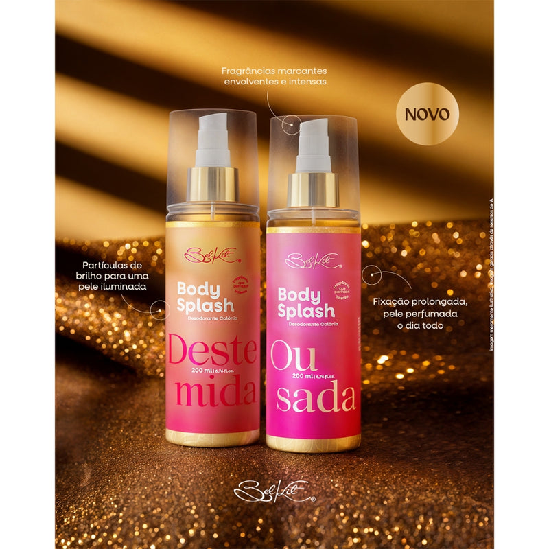 Body Splash Belkit 200ml - Alta fixação, projeção, perfumaria fina | Dia e noite