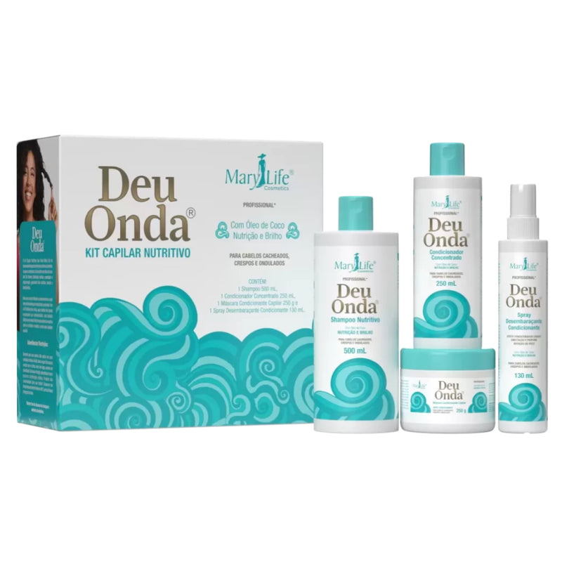 Kit Capilar Nutritivo Deu Onda Mary Life – Hidratação e Definição para Cachos