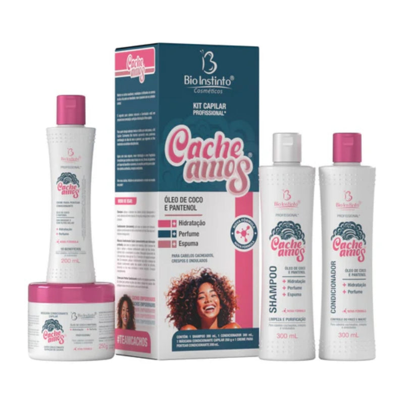 Kit Capilar Cacheamos 4 Itens Bio Instinto