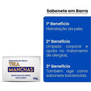 Kit Tira Manchas Facial, Pele Limpa e Macia Com Creme e Sabonete