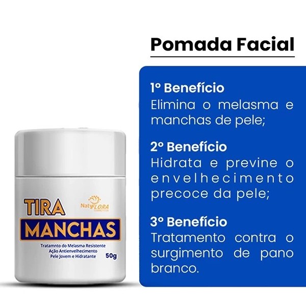 Kit Tira Manchas Facial, Pele Limpa e Macia Com Creme e Sabonete
