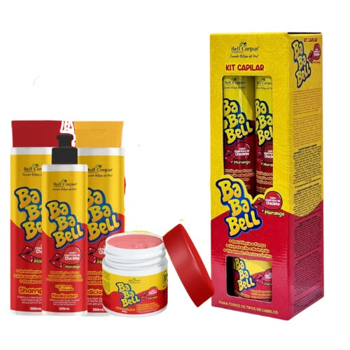 Kit Capilar Completo Cheirinho de Chiclete - Shampoo, Condicionador, Máscara e Finalizador