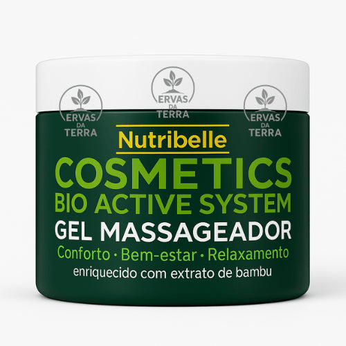 Gel Massageador Cosmetics Bio Active System CBA 250g - Nutribelle/ dor, alivio, massagem