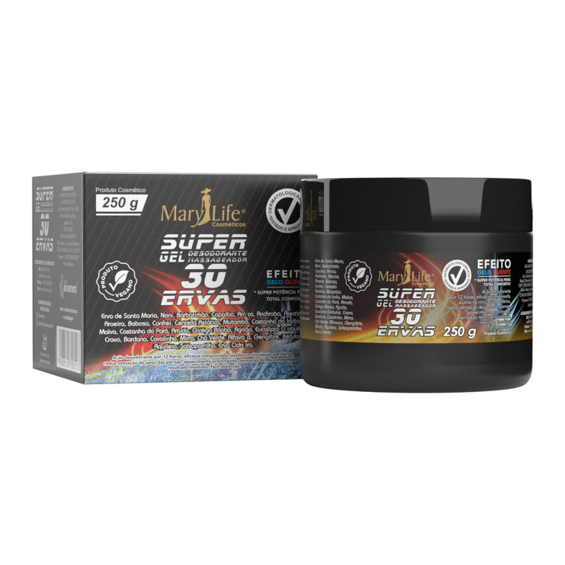 Super Gel 30 Ervas Mary Life - 150g ou 250g - Bioinstinto &gt;