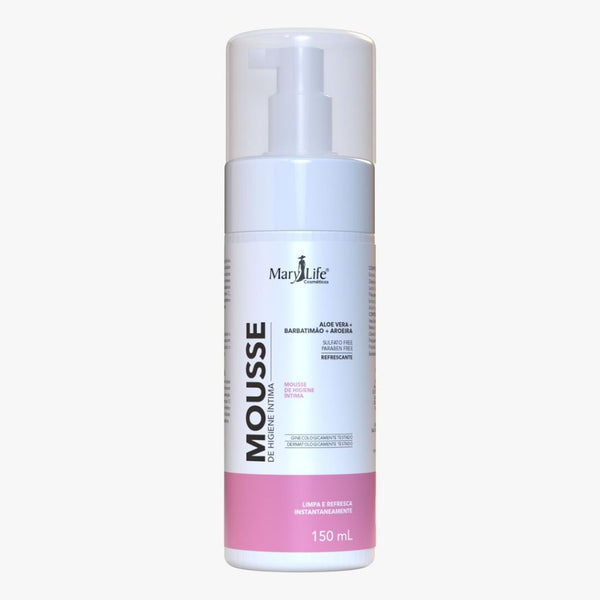 Higiene Intima Hidratante Mousse 150ml Espuma com Barbatimão Aroeira Aloe Vera Limpeza Perfumada