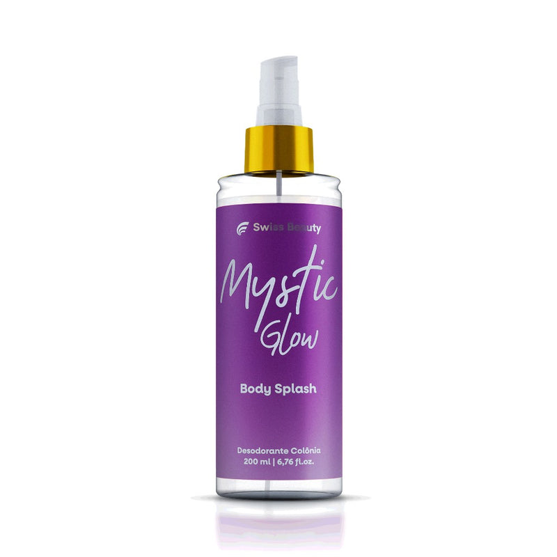 Body Splash Alta Fixação Mystic Glow 200ml Fragância Íris, Peônia e Jasmim Swiss Beauty Belkit