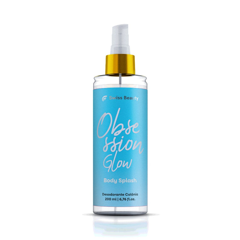 Body Splash Alta Fixação Obsession Glow 200ml Fragância Mandarina, Jasmim e Cereus Noturno Swiss Beauty Belkit