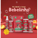 Kit Capilar Bebelinho Morango Bio Intinto 4 itens - Cuidado Delicado com Fragrância Suave de Morango