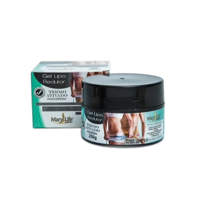 Gel Lipo Redutor Termo Ativado Marylife 250g – Reduz Medidas e Celulite