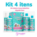 Kit Infantil Bebelinho Bio Instinto Kids Algodão Doce - Shampoo, Condicionador, Sabonete e Colônia 0 a 12 anos