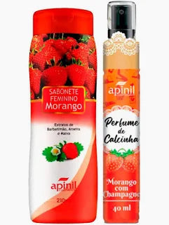 Kit Sabonete Íntimo Feminino + Perfume de Calcinha Apinil  Aromas Variados
