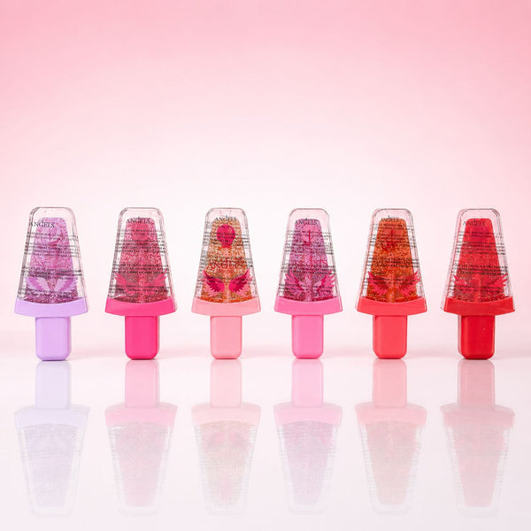 Lip Gloss 4 Angels Formato Picolé com Glitter Brilhante