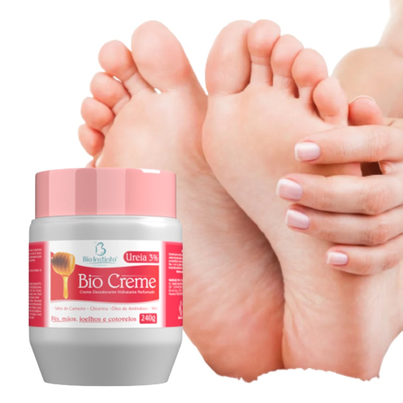 Kit Creme + Esfoliante Revitalizante P/ Pés Mãos 240g