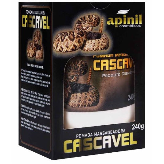 Pomada Massageadora Cascavel 240 Gr- Apinil Cosméticos