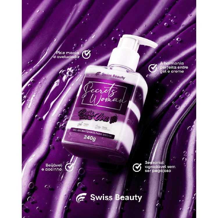 Gel Aromatizante Para Virilha UVA 240g SWISS BEAUTY