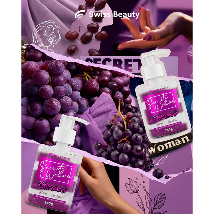 Gel Aromatizante Para Virilha UVA 240g SWISS BEAUTY